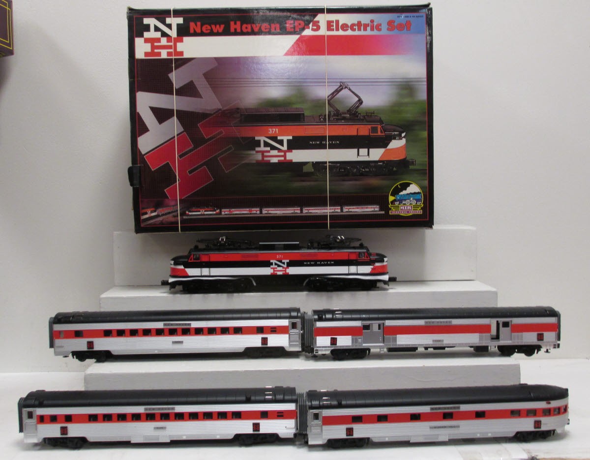 MTH 20-2197-1 O Gauge New Haven EP-5 Electric Passenger Train Set w/PS1 NIB