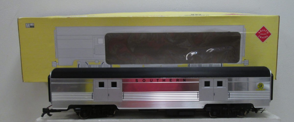 Aristo-Craft 32211 G Southern Streamline Baggage Car - Metal Wheels