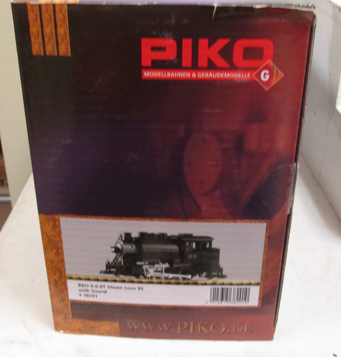 Piko 38201 G Scale Baltimore & Ohio 0-6-0T Steam Locomotive #95 with Sound LN/Box