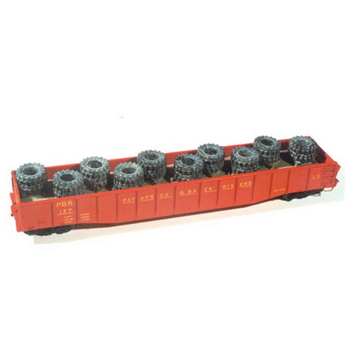 Chooch Enterprises 7236 HO Heavy Equipment Tire Load For Open Cars