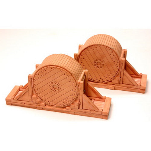 Chooch Enterprises 7246 HO Heavy Cable Spools Flat Car Load
