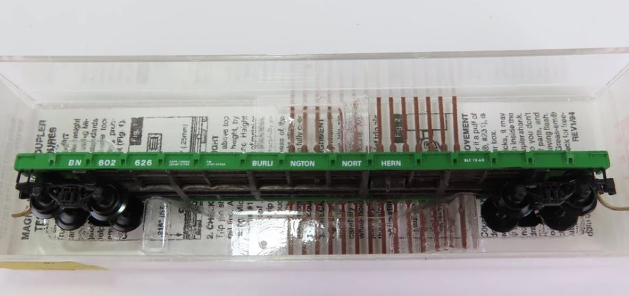 Micro-Trains 04400070 N Burlington Northern 50' Straight Side Flatcar #602626