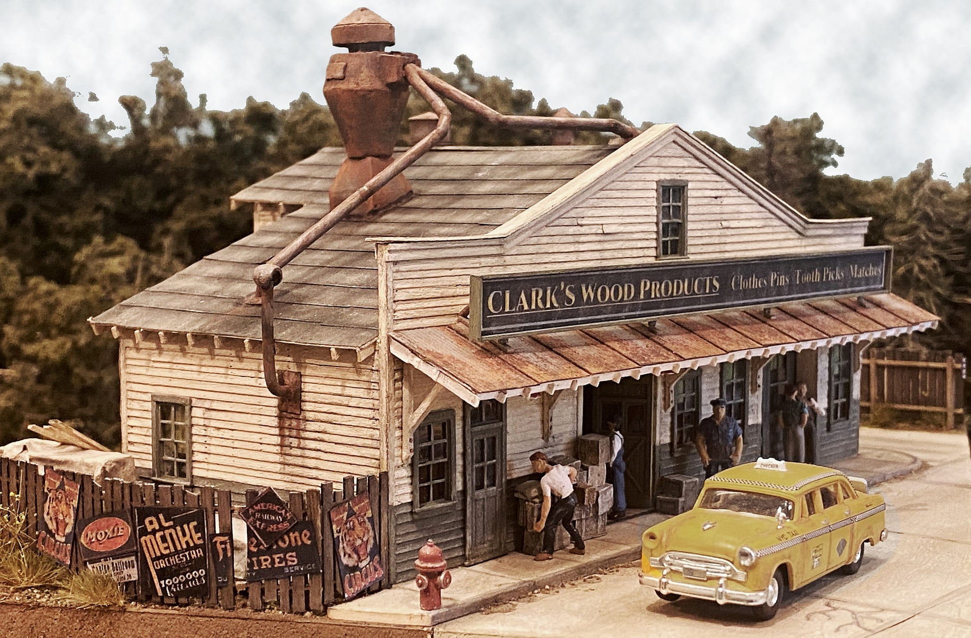 Bar Mills 0331 N Scale Clark's Wood Products Laser-Cut Wood Kit