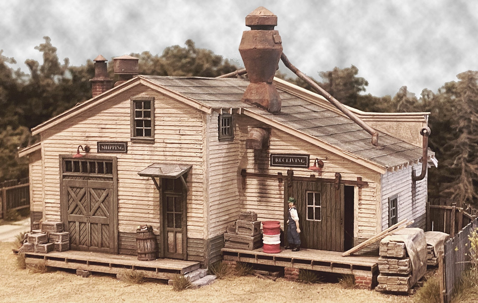 Bar Mills 0331 N Scale Clark's Wood Products Laser-Cut Wood Kit