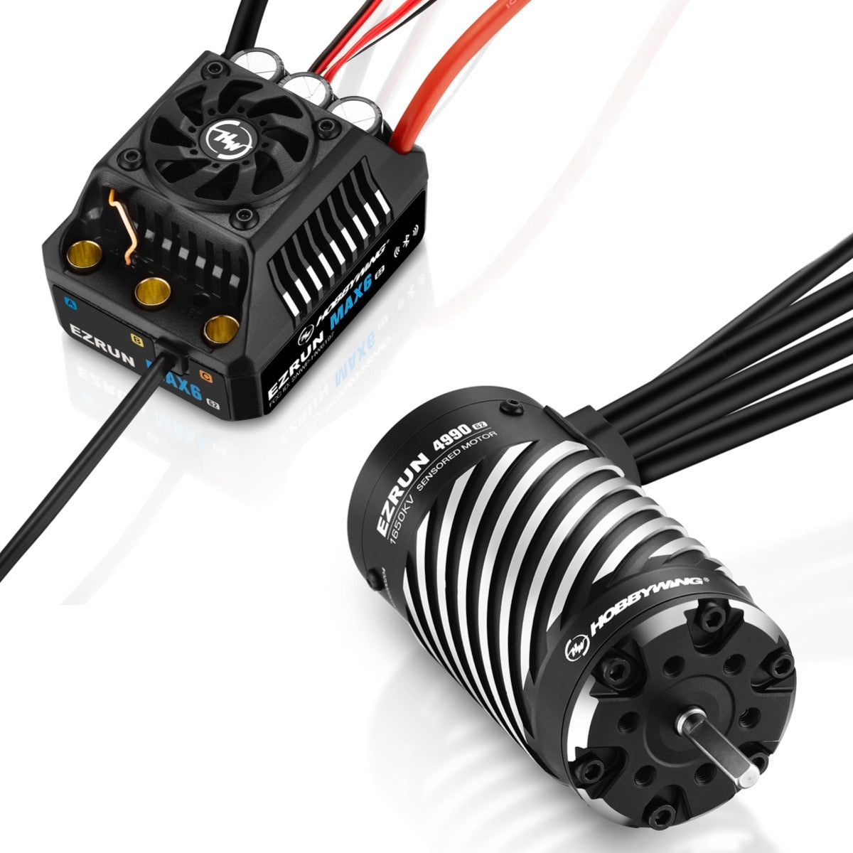 HobbyWing 38010803 Ezrun MAX6 G2 ESC & 4990SD 1650KV Motor Combo