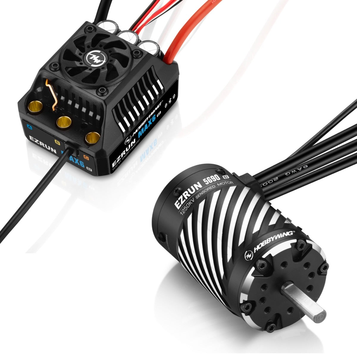 HobbyWing 38010804 Ezrun MAX6 G2 ESC & 5690SD 1250KV Motor Combo