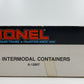 Lionel 6-12907 O Gauge Intermodal Containers (Set of 3)