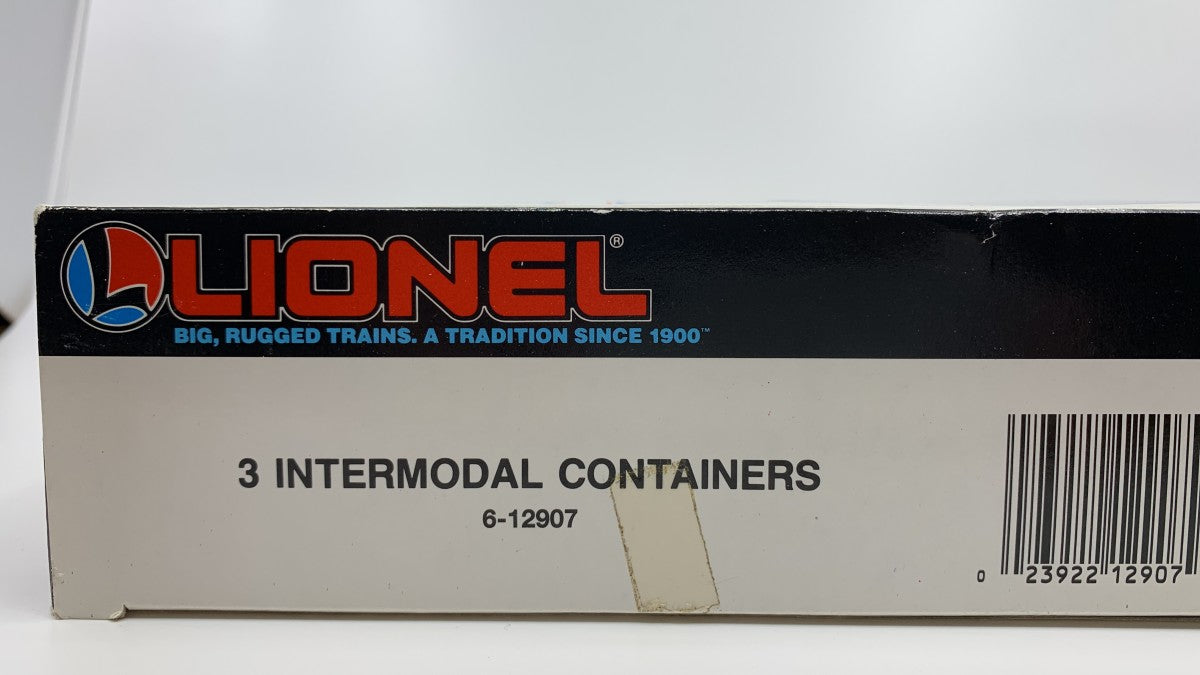 Lionel 6-12907 O Gauge Intermodal Containers (Set of 3)