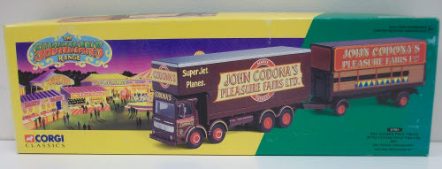 Corgi 21701 1:50 John Codona's AEC Closed Pole Truck W/Closed Pole Trailer Set MT/Box
