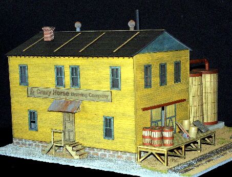 Sidetrack Laser Crazy Horse Brewing Co. Laser Cut Model Railroad Building Kit