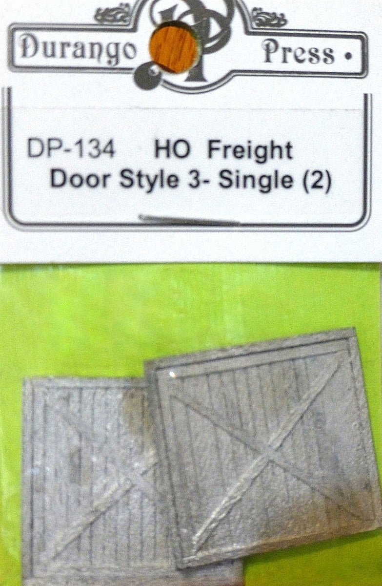 Durango Press 134 HO Single Freight Door Style 3 (Pack of 2)