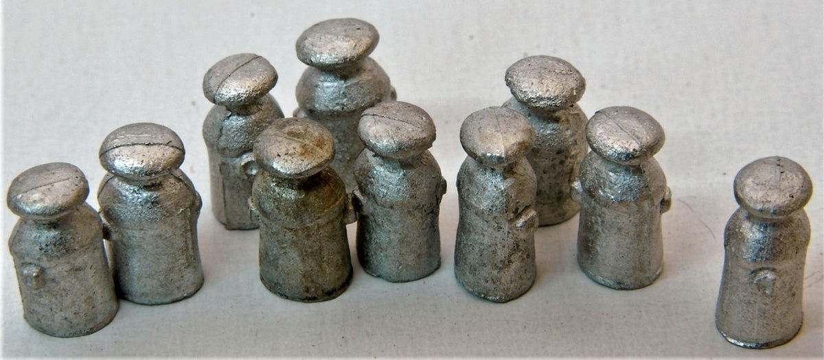 Durango Press 154 HO Scale Milk Cans Undecorated White Metal (Pack of 10)