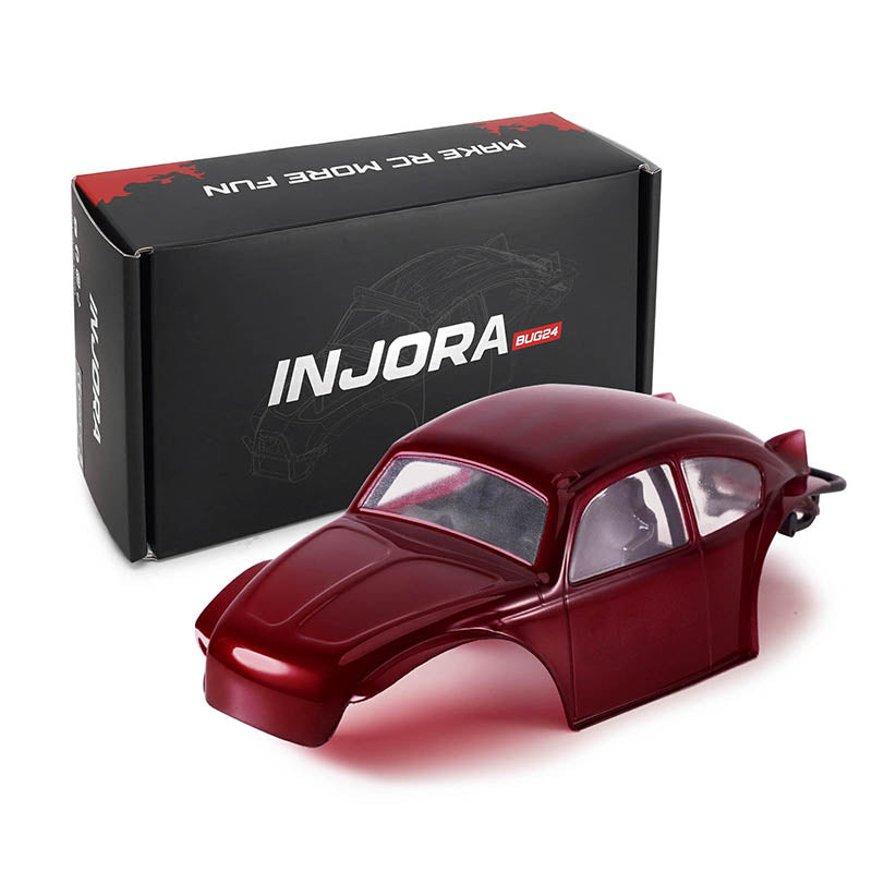 Injora BUG24-RD 1:24 SCX24 Burgundy BUG24 Body with Interior