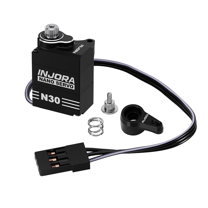 Injora S-N30 1:30 SCX30 Aluminum N30 NANO Servo with Servo Saver