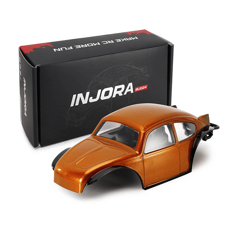Injora BUG24-OG 1:24 SCX24 Orange BUG24 Body with Interior