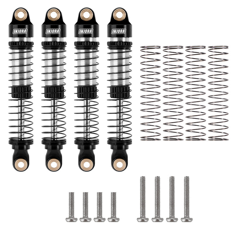 Injora 4M-42BS-4 1:18 TRX4M Upgrade 59mm Long Threaded Oil Shocks