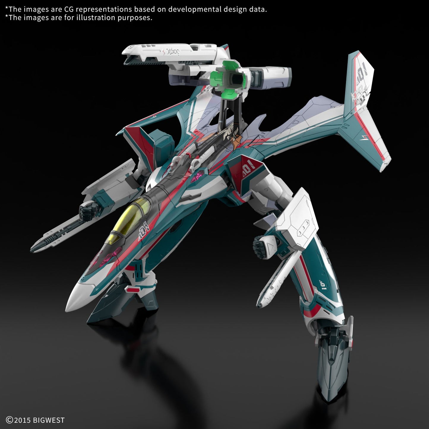 Bandai 2844650 1:100 HG VF-31S Siegfried (Arad Molders) Plastic Model Kit