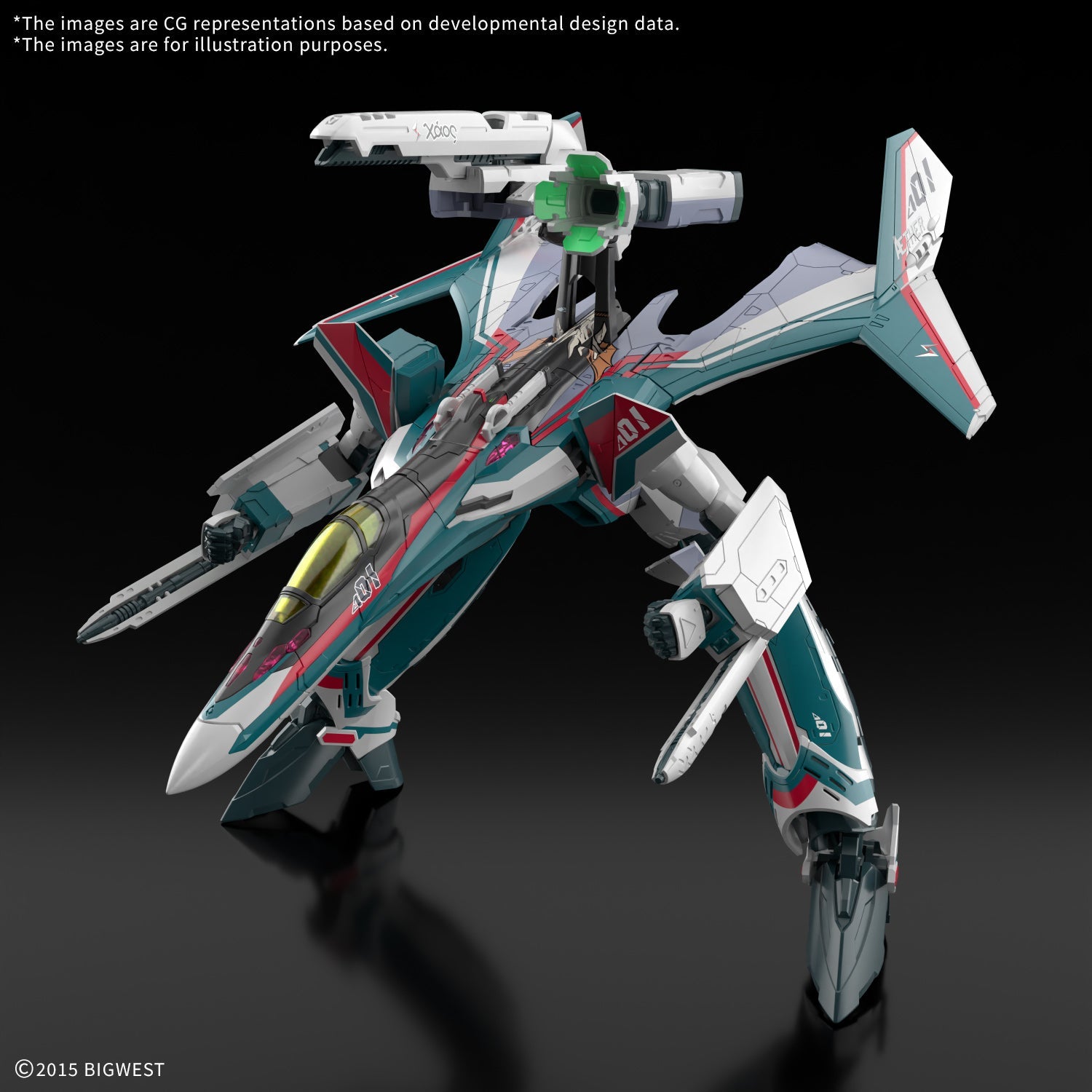 Bandai 2844650 1:100 HG VF-31S Siegfried (Arad Molders) Plastic Model Kit