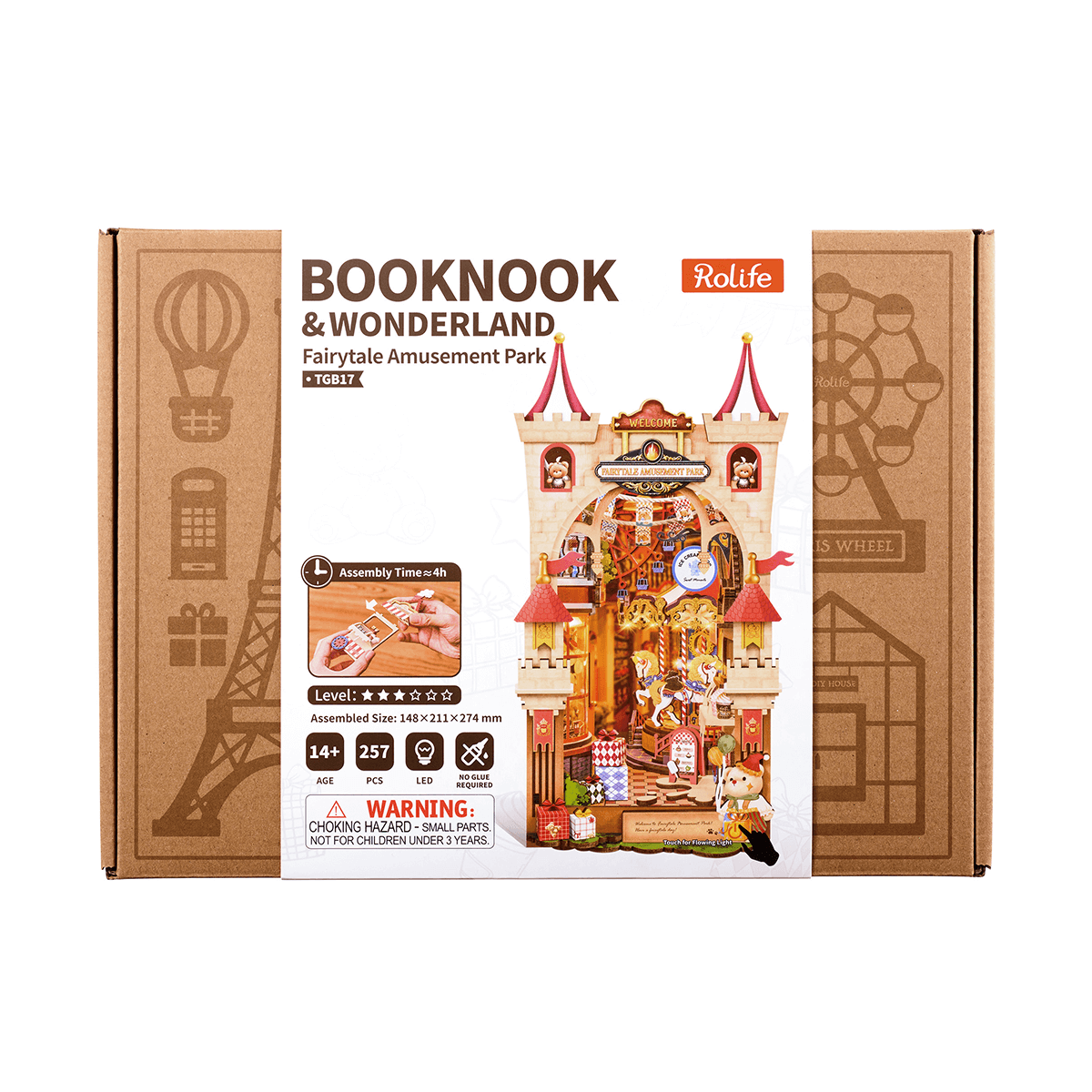 Robotime TGB17 Rolife Fairytale Amusement Park DIY Book Nook