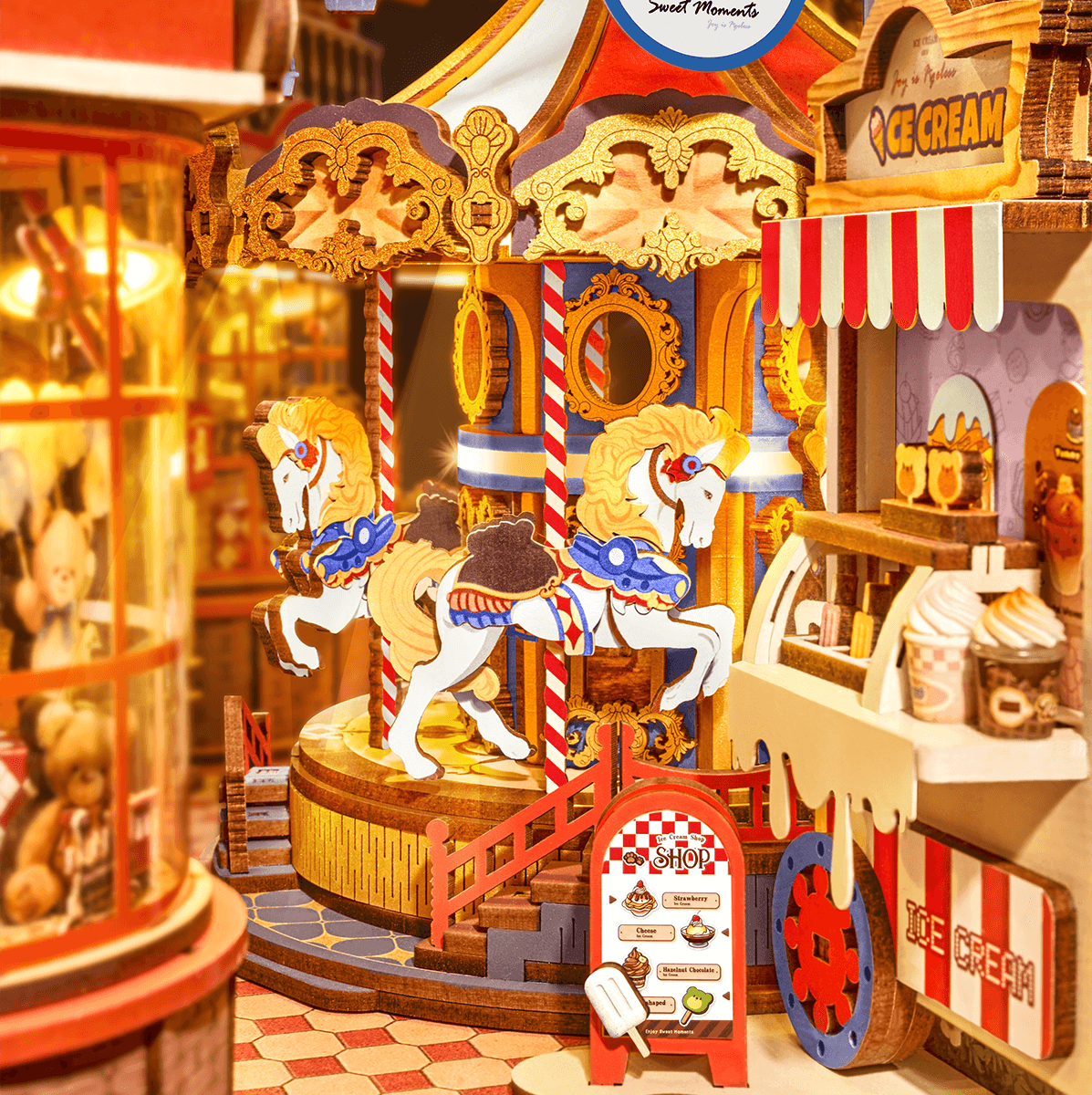 Robotime TGB17 Rolife Fairytale Amusement Park DIY Book Nook