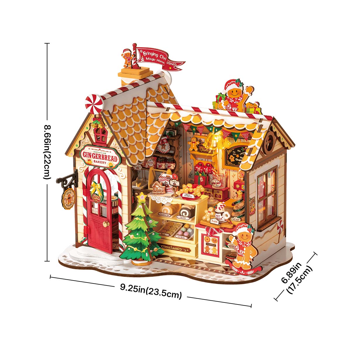 Robotime DG176 Rolife Gingerbread House DIY Miniature House