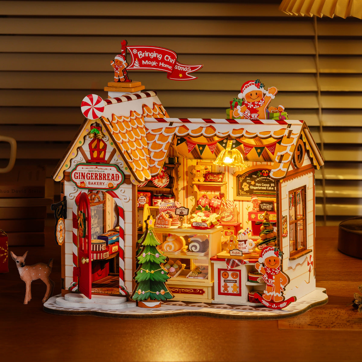 Robotime DG176 Rolife Gingerbread House DIY Miniature House