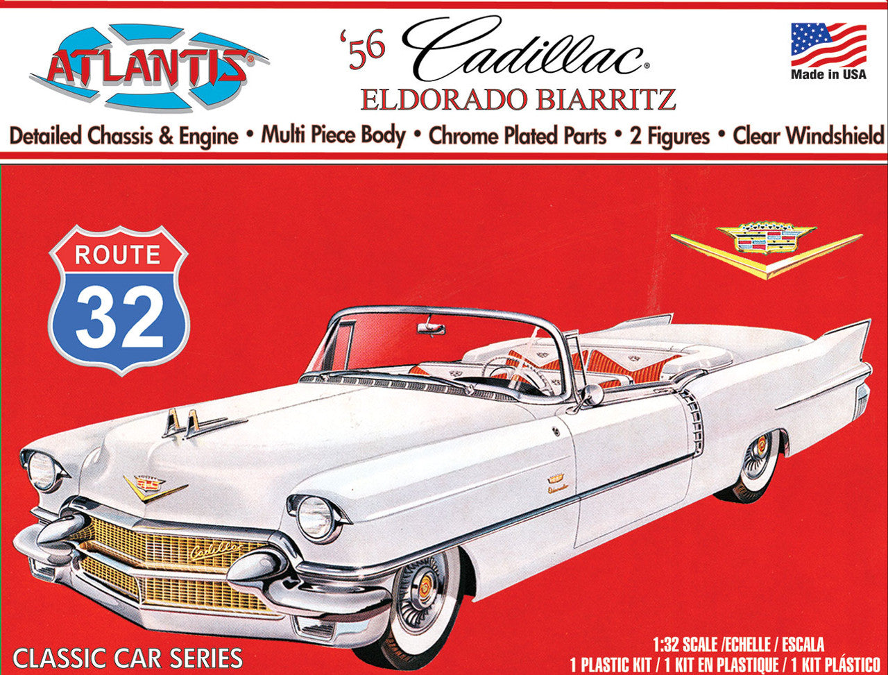 Atlantis Models H1200 1:32 1956 Cadillac Eldorado Biarritz Car Plastic Model Kit