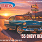 Atlantis Models 1374 1:25 US Route 66 1955 Chevrolet Bel Air Hardtop Model Kit
