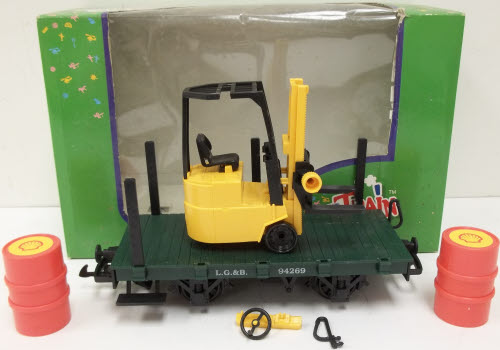 LGB 94269 Flatcar with Forklift & Barrels LN/Box