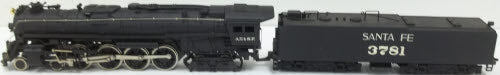 Bachmann 660 HO Scale Santa Fe 4-8-4 Steam Locomotive & Tender #3781 LN/Box
