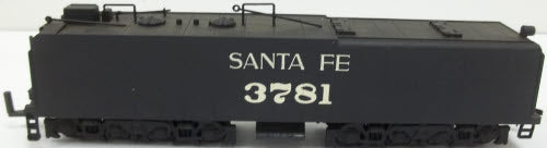 Bachmann 660 HO Scale Santa Fe 4-8-4 Steam Locomotive & Tender #3781 LN/Box