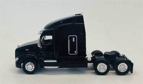 Herpa 410544 HO Black Peterbilt 579 3-Axle Sleeper-Cab Tractor Only (Pack of 2)