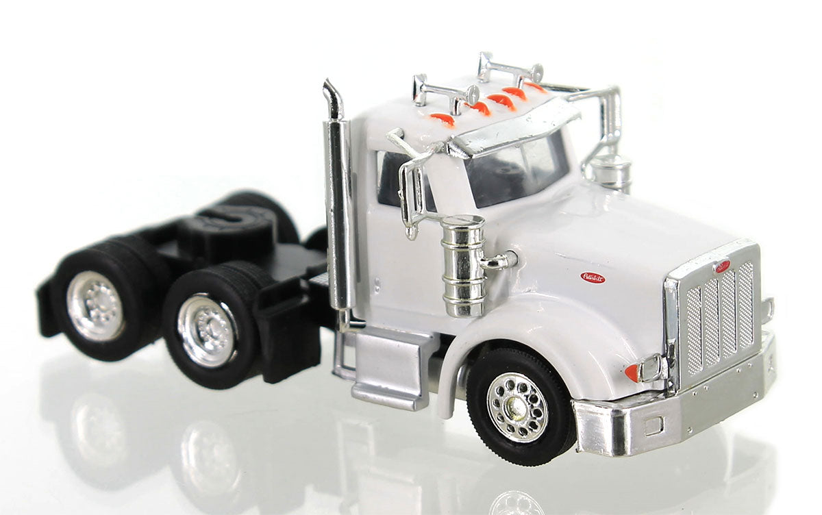HO Logistics Replicas 36707 HO White Peterbilt 367 with Daycab