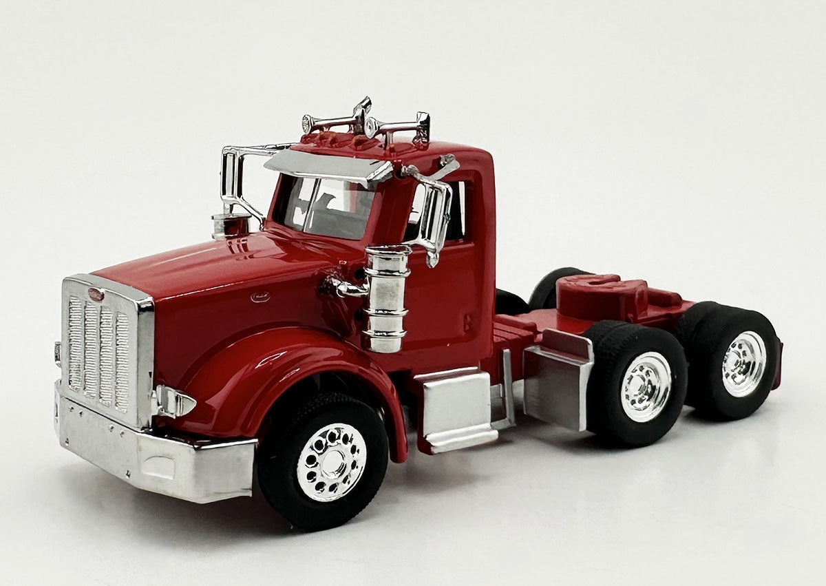 HO Logistics Replicas 36708 HO Red Peterbilt 367 with Daycab
