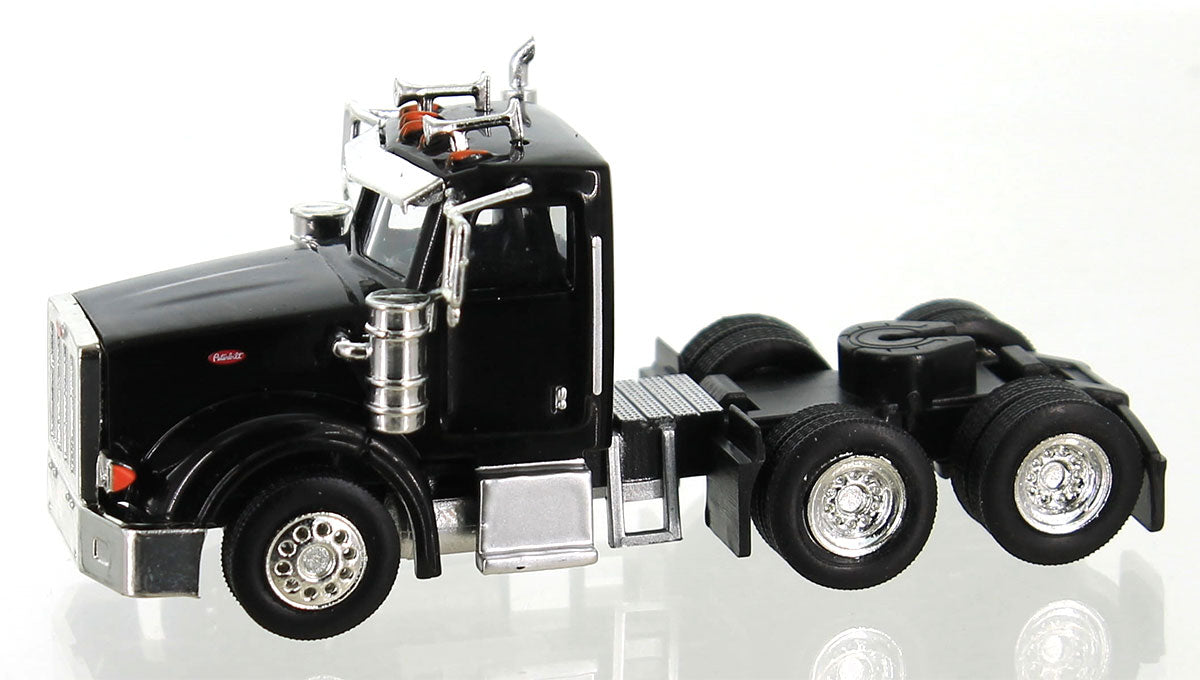 HO Logistics Replicas 36709 HO Black Peterbilt 367 with Daycab