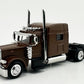 HO Logistics Replicas 38902 HO Brown Peterbilt 389 with Sleeper Cab