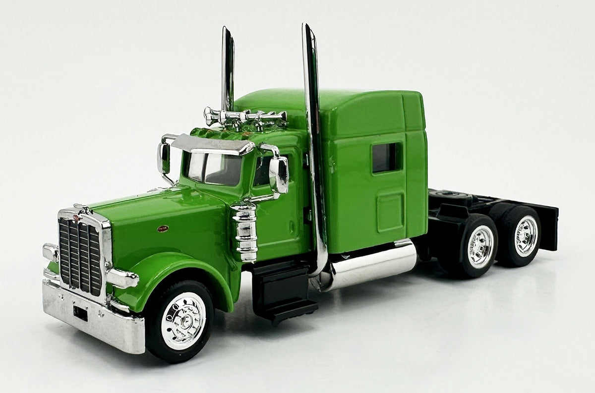 HO Logistics Replicas 38904 HO Lime Green Peterbilt 389 with Sleeper Cab