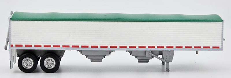 HO Logistics Replicas 466 HO Covered Grain Trailer with Green Tarp