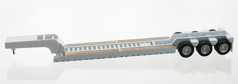 HO Logistics Replicas 487 HO White Lowboy Construction Trailer