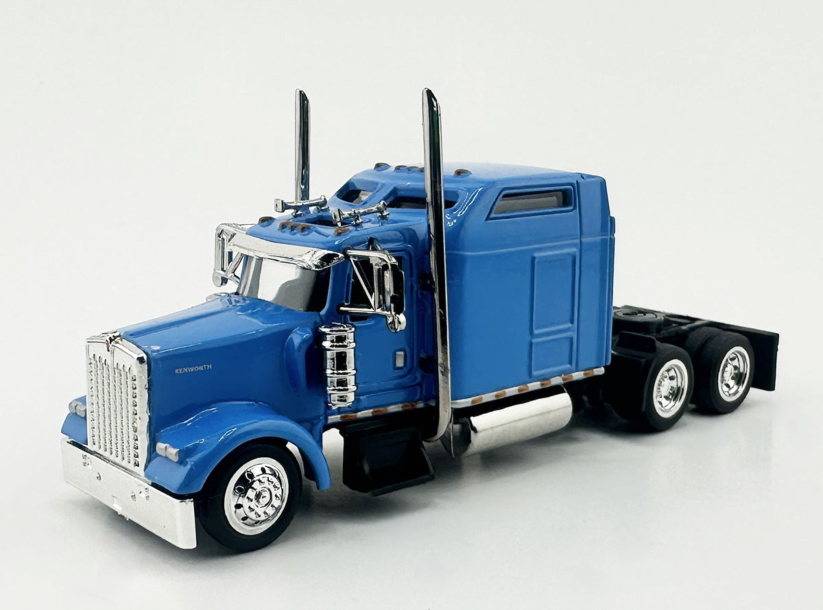 HO Logistics Replicas W90000 HO Baby Blue Kenworth W900L 2-Axle Sleeper Cab