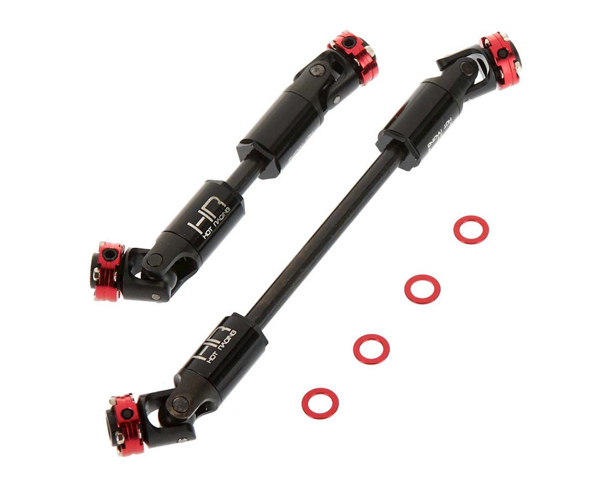 Hot Racing SCXT37A02 SCX10 II Heavy Duty Steel Scale Look U-Joints Shafts