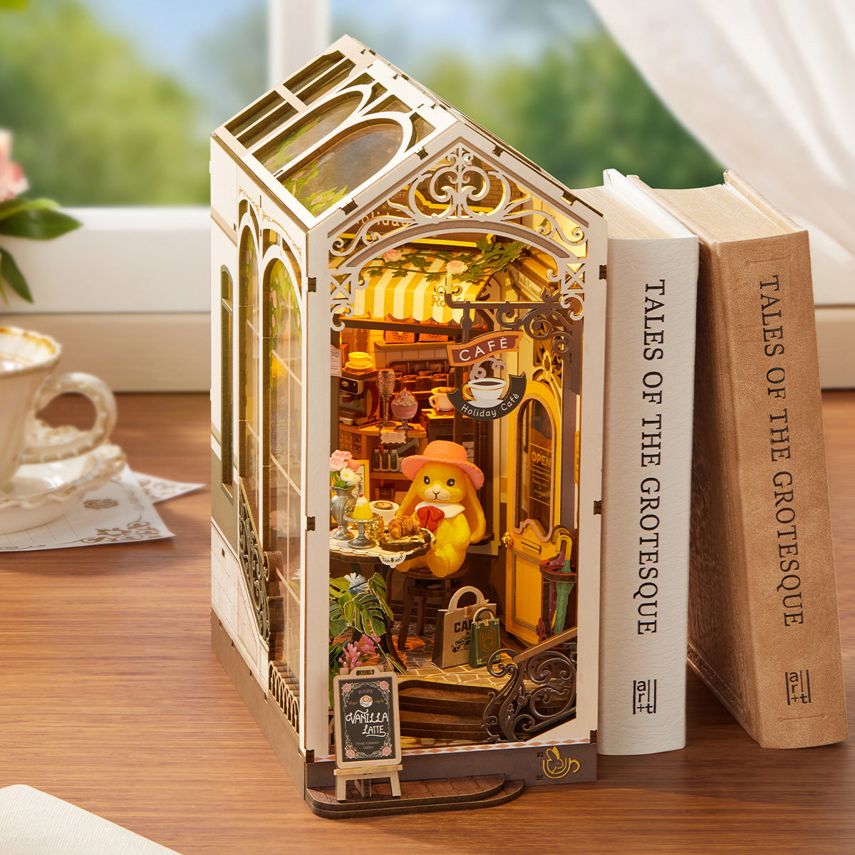 Robotime TGB15 Rolife Holiday Cafe DIY Book Nook Kit