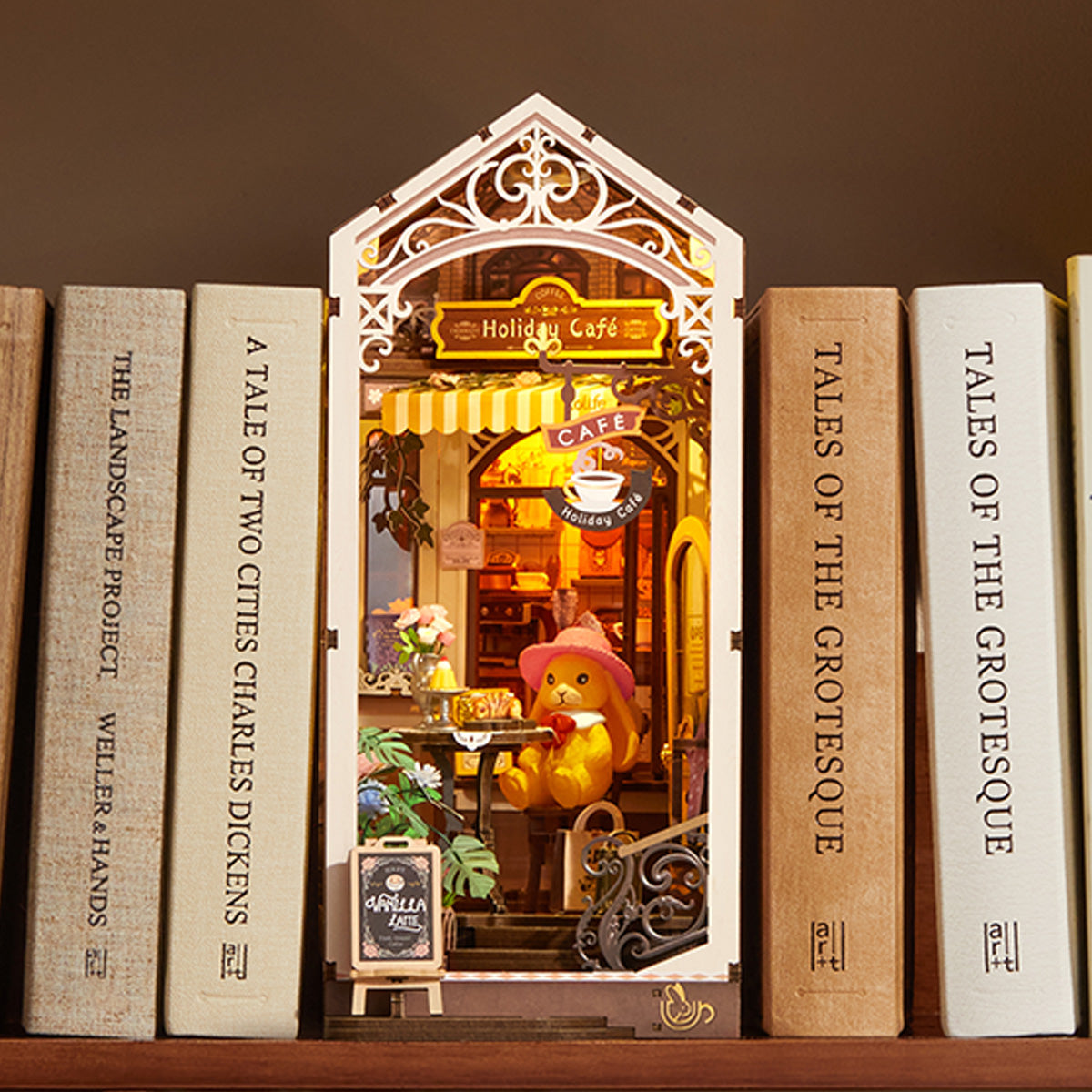 Robotime TGB15 Rolife Holiday Cafe DIY Book Nook Kit