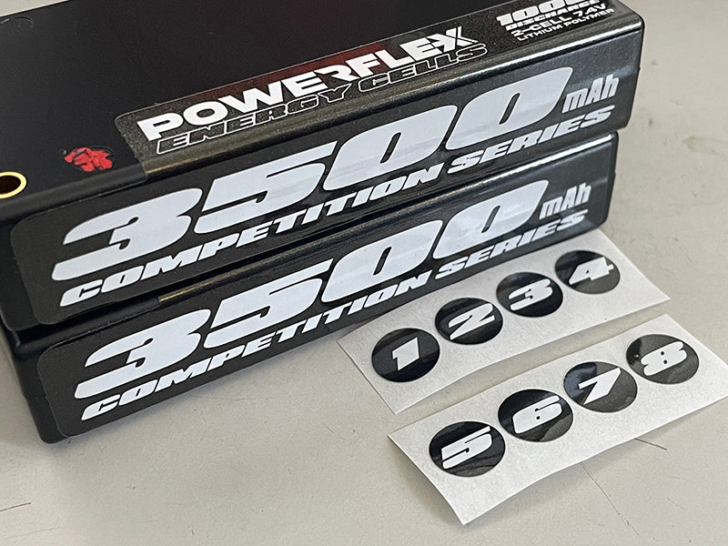 Scale Reflex 3500-WHT 7.4V 3500mAh 2S LiPo Battery 100C with 4mm Bullets