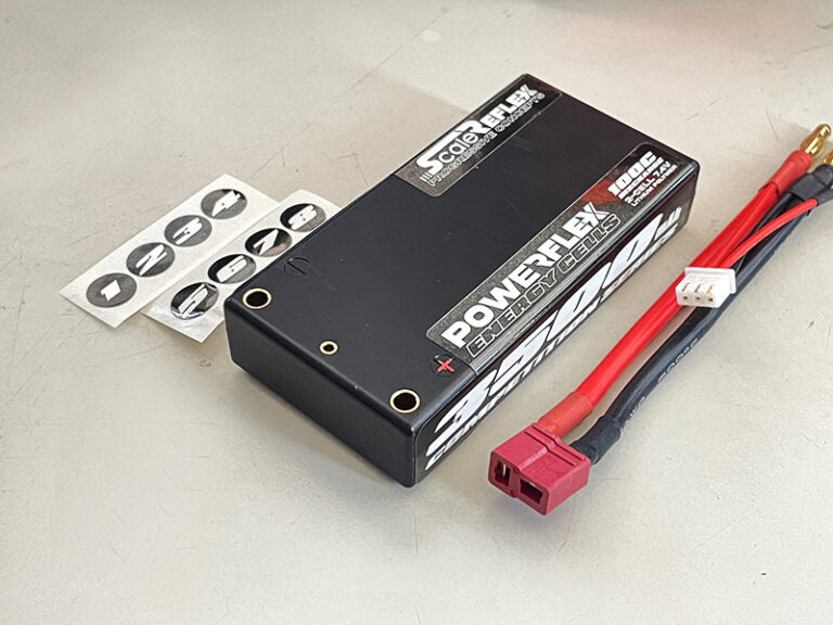 Scale Reflex 3500-WHT 7.4V 3500mAh 2S LiPo Battery 100C with 4mm Bullets