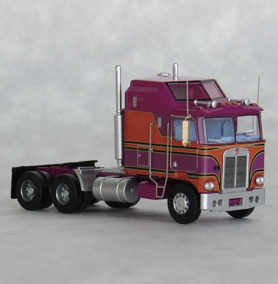 Trainworx Inc. 41063 N Salem Burgundy & Orange Kenworth K100 Aerodyne Tractor