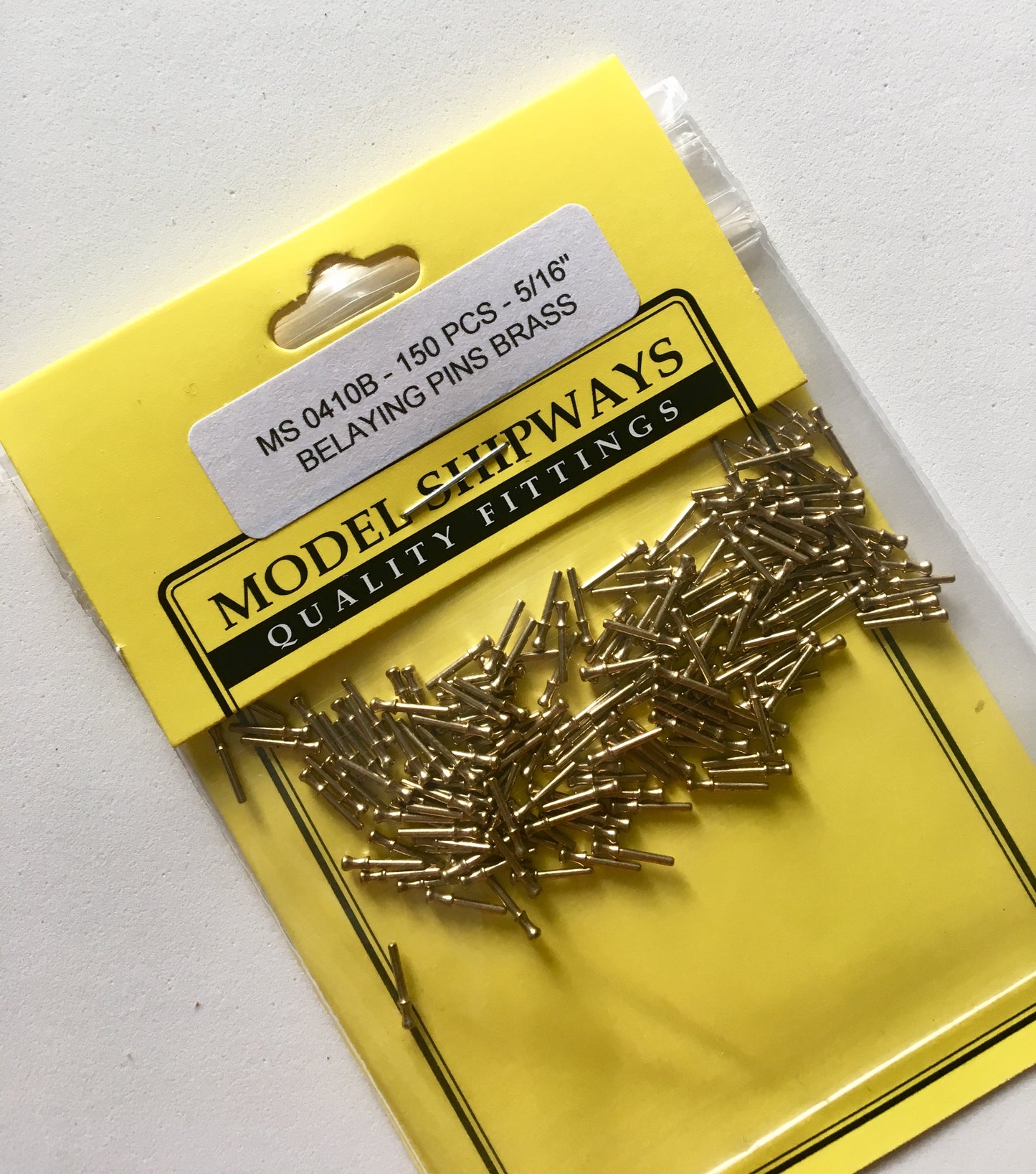 Model Shipways MS0410B 5/16" Brass Belaying Pin (Pack of 150)