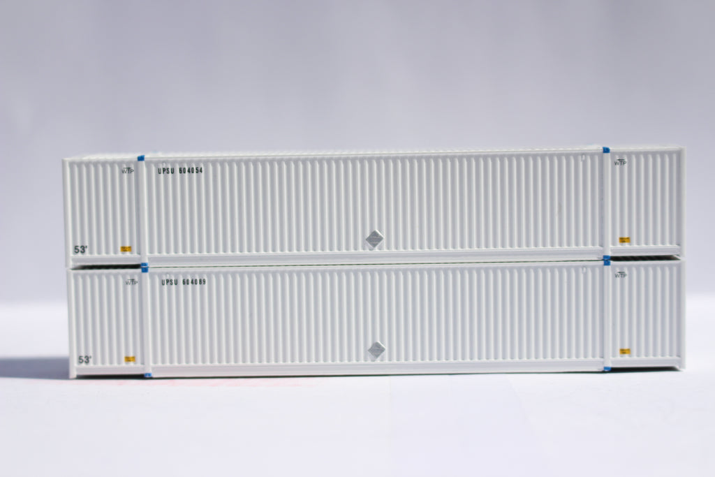 JTC Model Trains 537059 N UPS 53' High Cube 8-55-8 Corrugated Containers Set #3