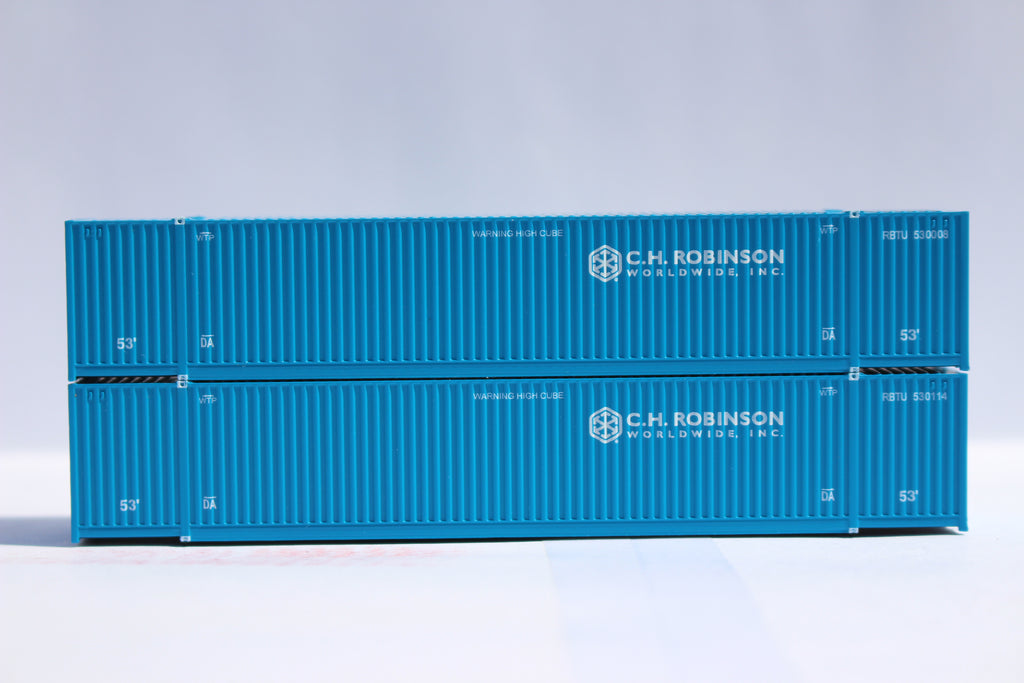JTC Model Trains 537102 N CH Robinson 53' High Cube 8-55-8 Corrugated Containers
