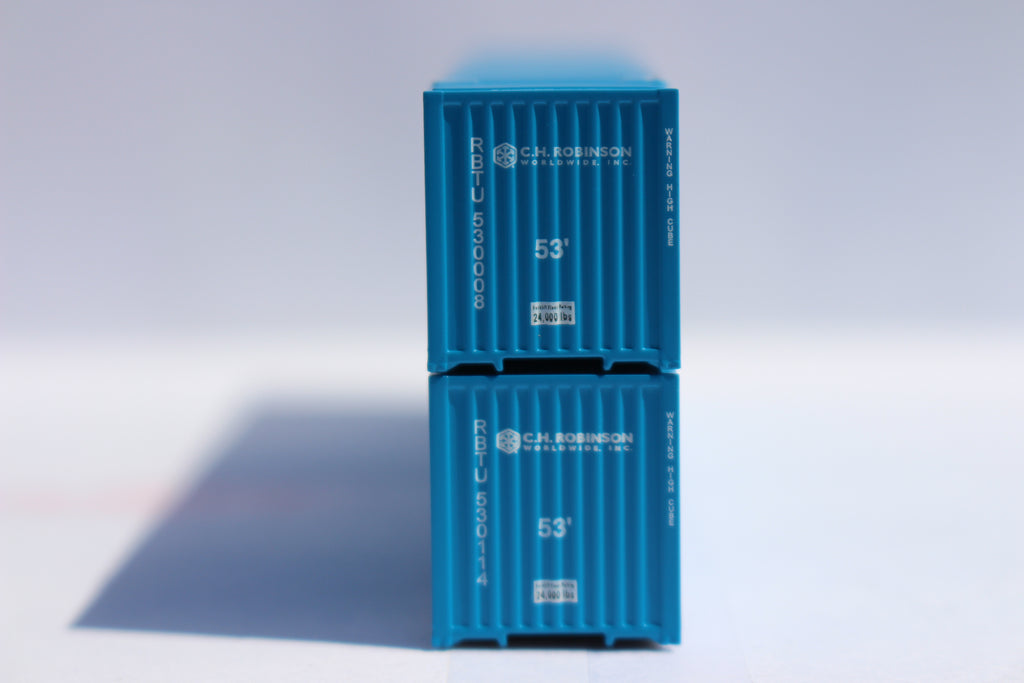 JTC Model Trains 537102 N CH Robinson 53' High Cube 8-55-8 Corrugated Containers